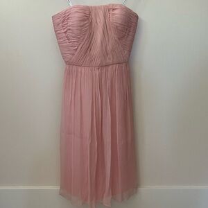 Donna Morgan Strapless Blush Dress